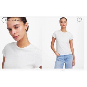 Madewell White Short Sleeve Tee